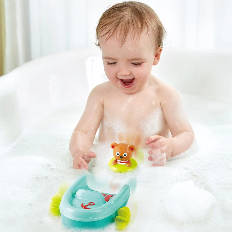 Tubing Pull-Back Boat by Hape - Image 2
