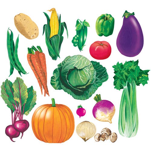 Vegetables Flannel Set