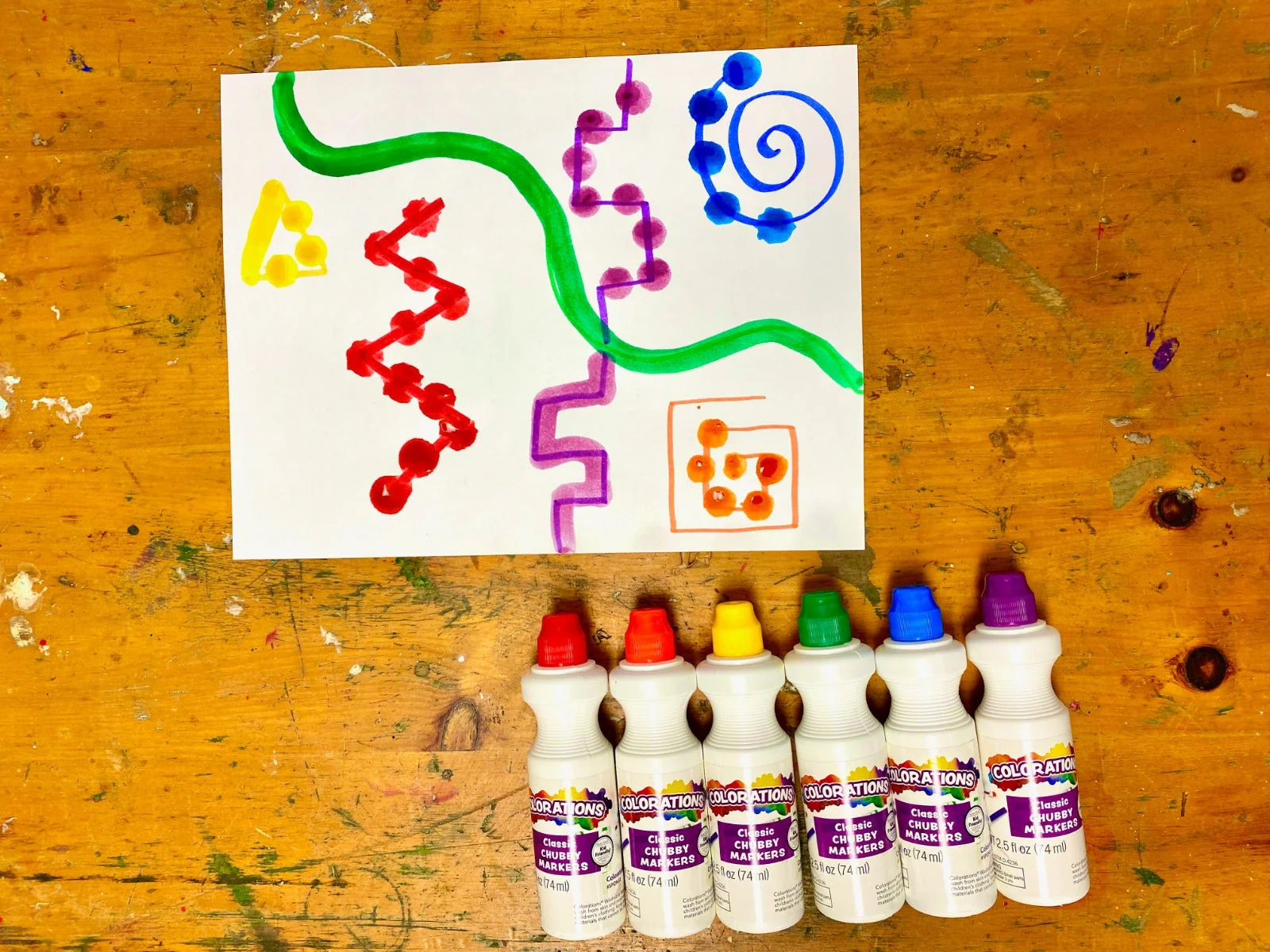 Washable Primary Dabber Dots Set Of 8 - Image 5