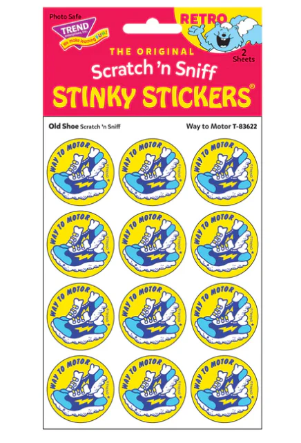 Way to Motor Old Shoe Scent Retro Scratch n Sniff Stinky Sti - Image 3