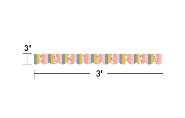We Belong Stripes Scalloped Borders - Image 6