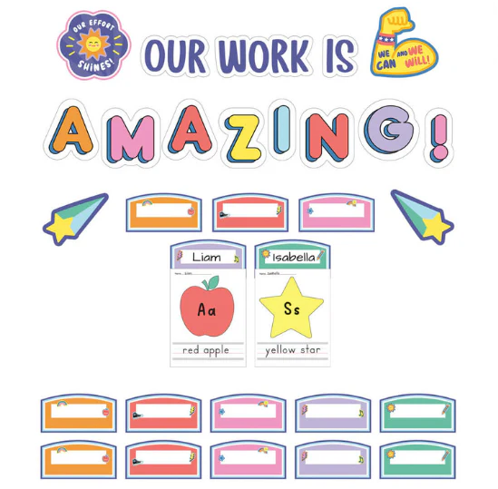 We Stick Together Our Work Is Amazing PrePunched Bulletin Bo