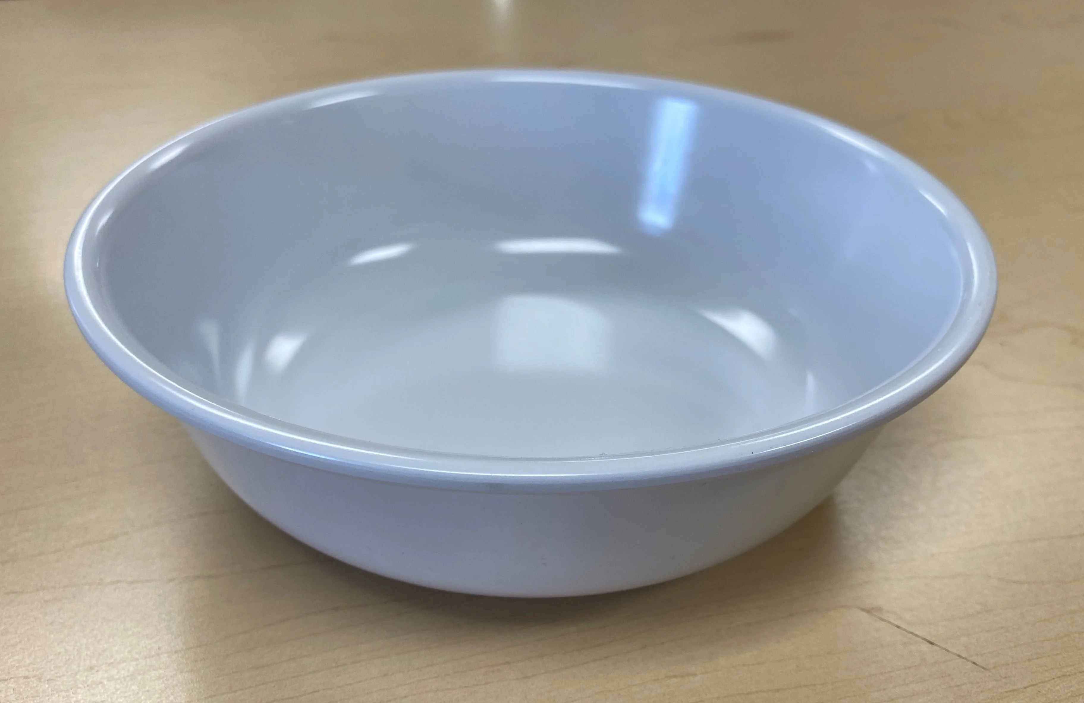 White Round Serving Bowl 1qt Heavy Duty - Image 2