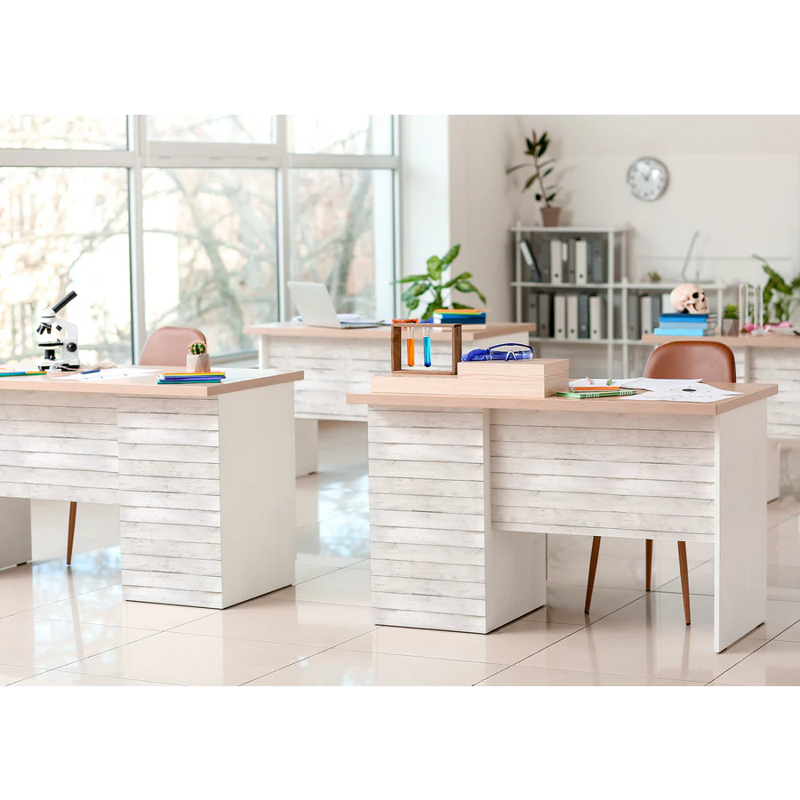 White Shiplap Peel and Stick Decorative Paper - Image 3