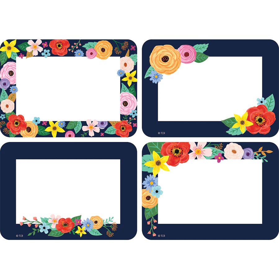 Wildflowers Name Tags Labels Multi Pack