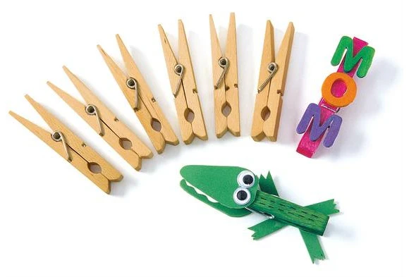 Wood Clothespins Set of 48