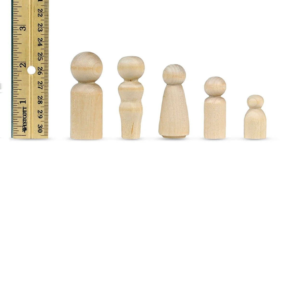 Wood People 40 Assorted People - Image 2