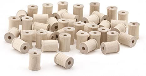 Wood Spools 72 Spools 3/4x1 - Image 2