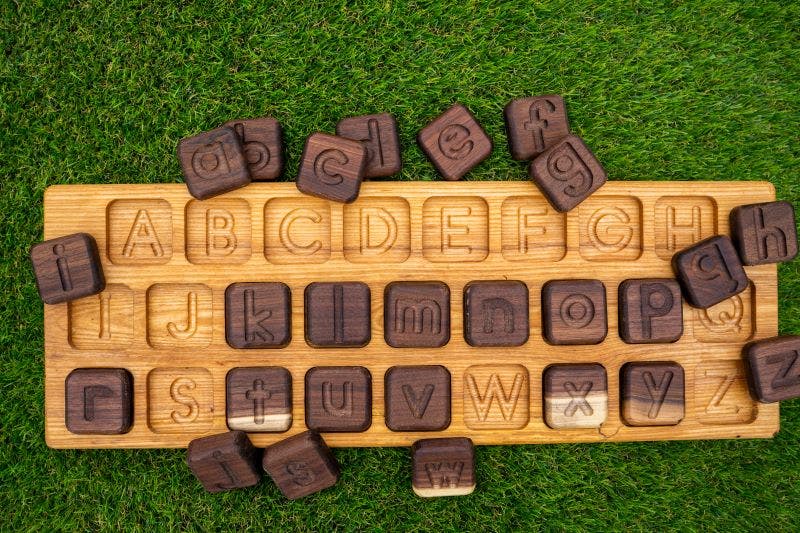 Wooden Alphabet Keyboard by Naturally Inspired Play - Image 3