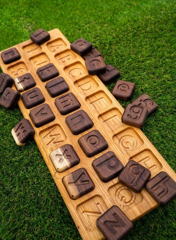Wooden Alphabet Keyboard by Naturally Inspired Play - Image 4