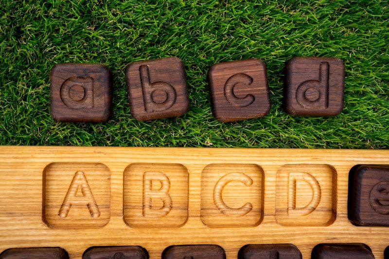 Wooden Alphabet Keyboard by Naturally Inspired Play - Image 5