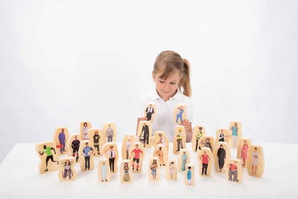 Wooden Community People Blocks 32 pcs - Image 4