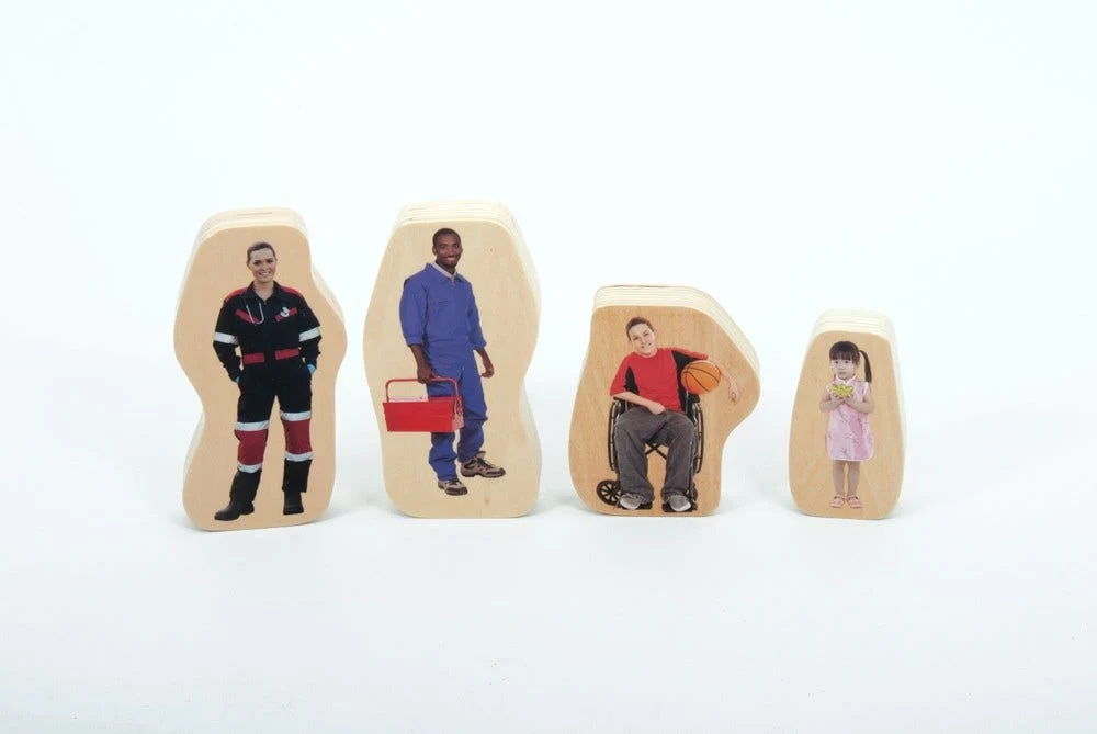 Wooden Community People Blocks 32 pcs - Image 5