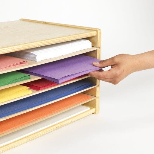 Wooden Construction Paper Storage - Image 3