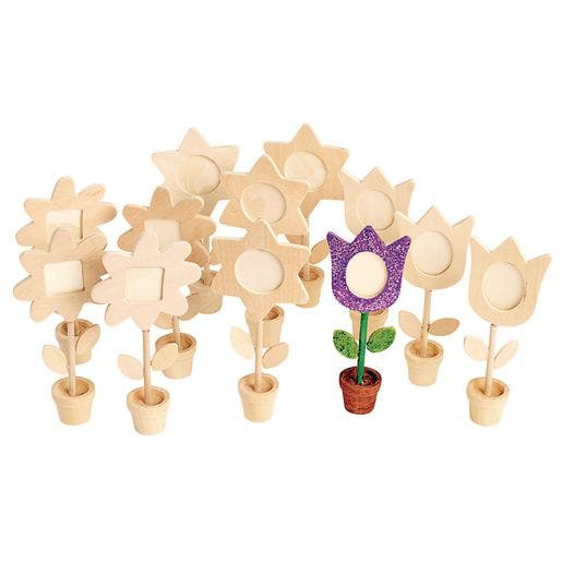 Wooden Flower Pot Frames Set of 12 - Image 3