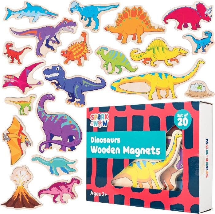 Wooden Magnets - Dinosaurs