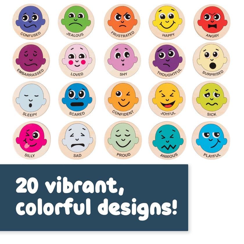 Wooden Magnets - Emotions - Image 3