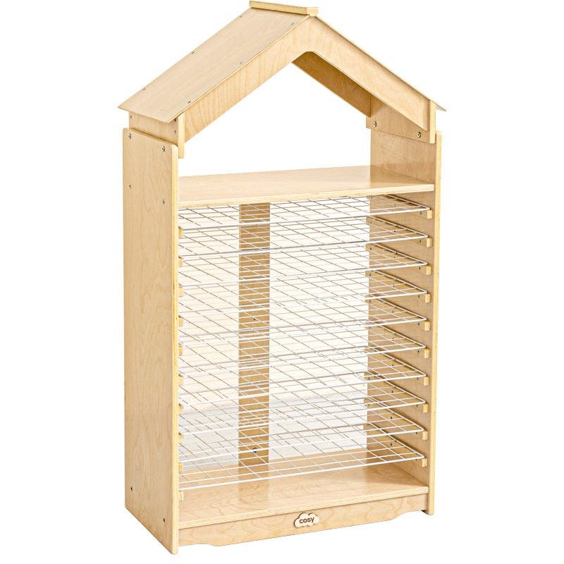 Wooden Paper Drying Rack 25.98inL x 47.64inH