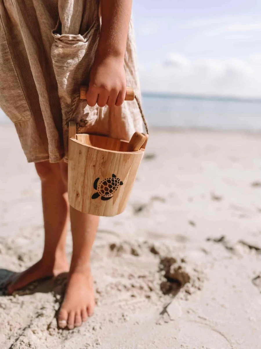 Wooden Sand & Water Bucket & Scoop - Image 2