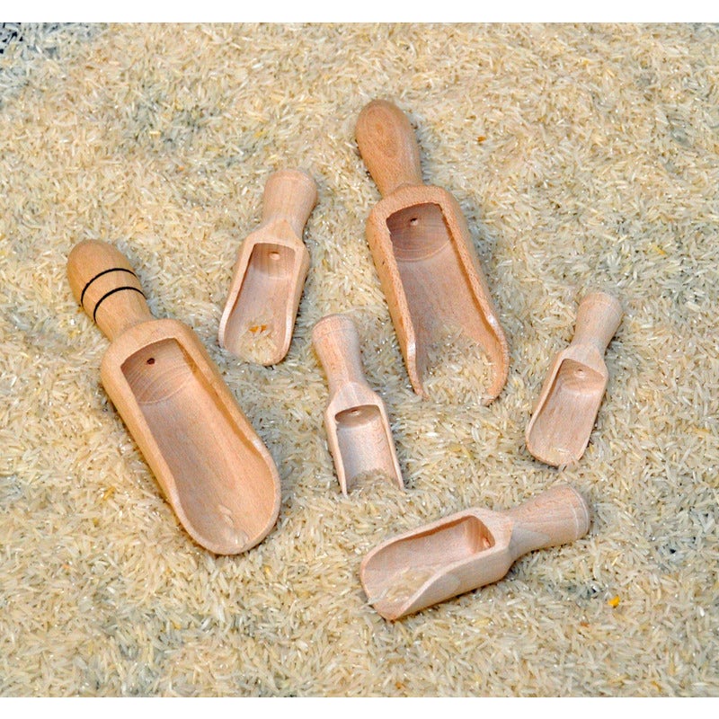 Wooden Scoops 6 pack
