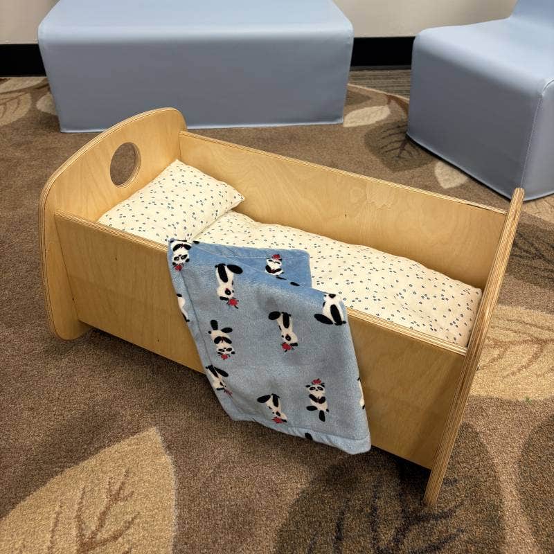 Woodlyn Doll Cradle 20inL x 14inW x 11inH - Image 6