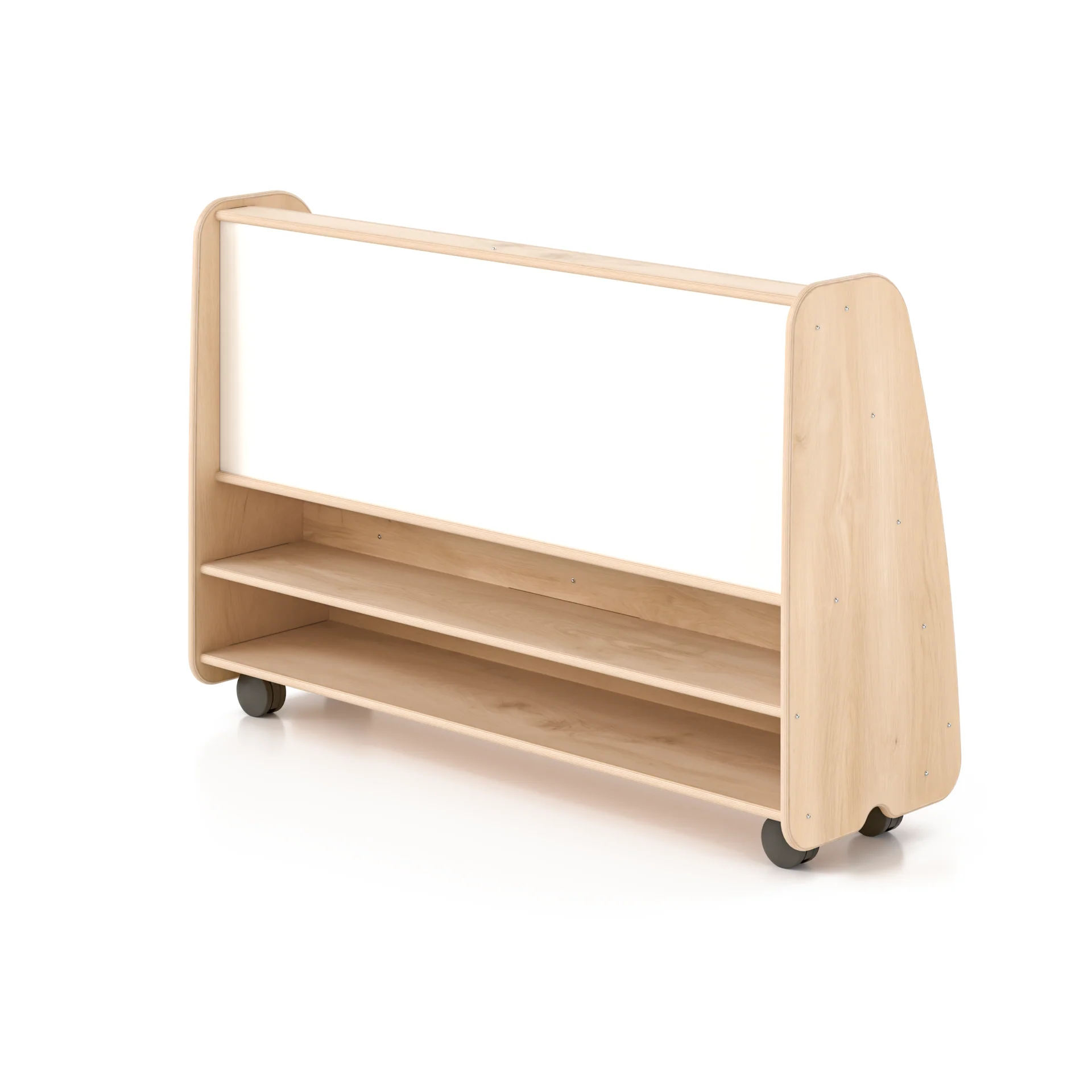 Woodlyn Double Sided Large Book Browser with Flat Back Mobile 46inL x 29inH - Image 3