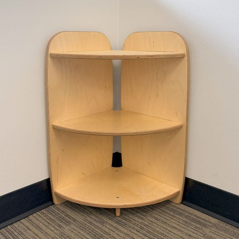 Woodlyn Open One Shelf - Corner Unit Curve 21inL x 24inH - Image 3